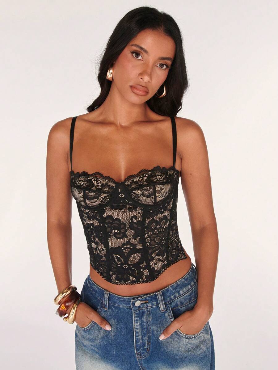 AULANE - Corset en Dentelle Anna