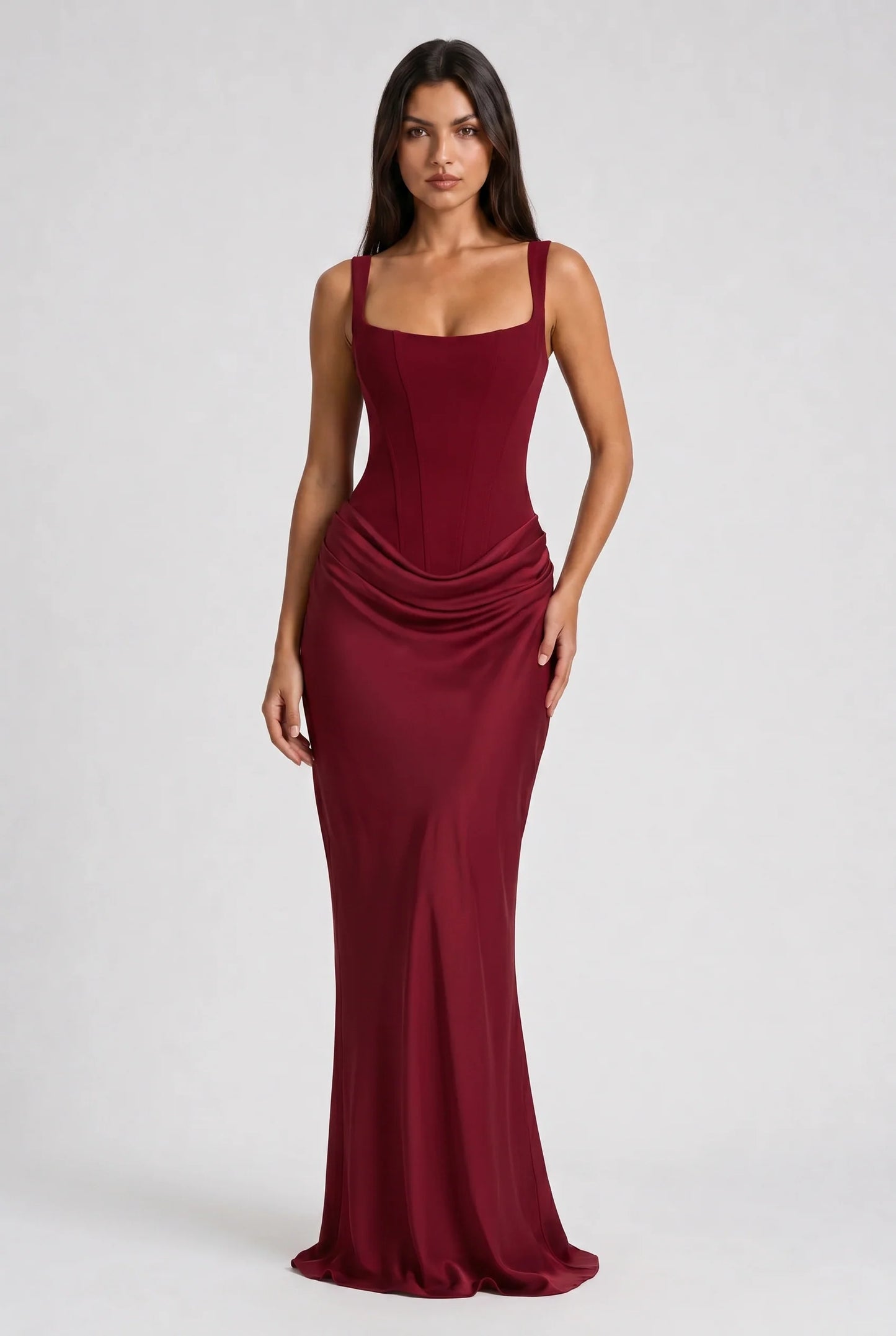 AULANE - Robe Longue Camélia