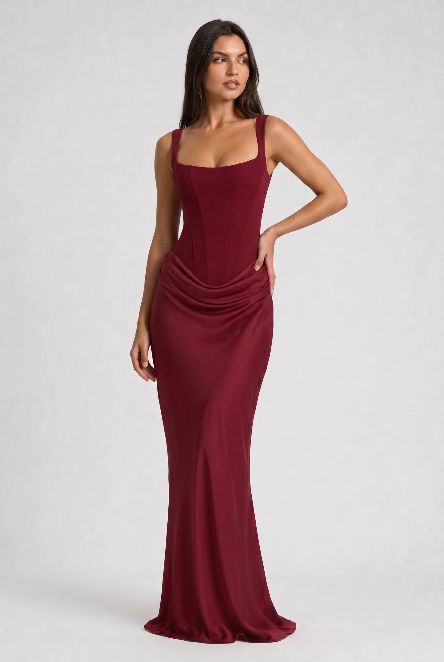 AULANE - Robe Longue Camélia