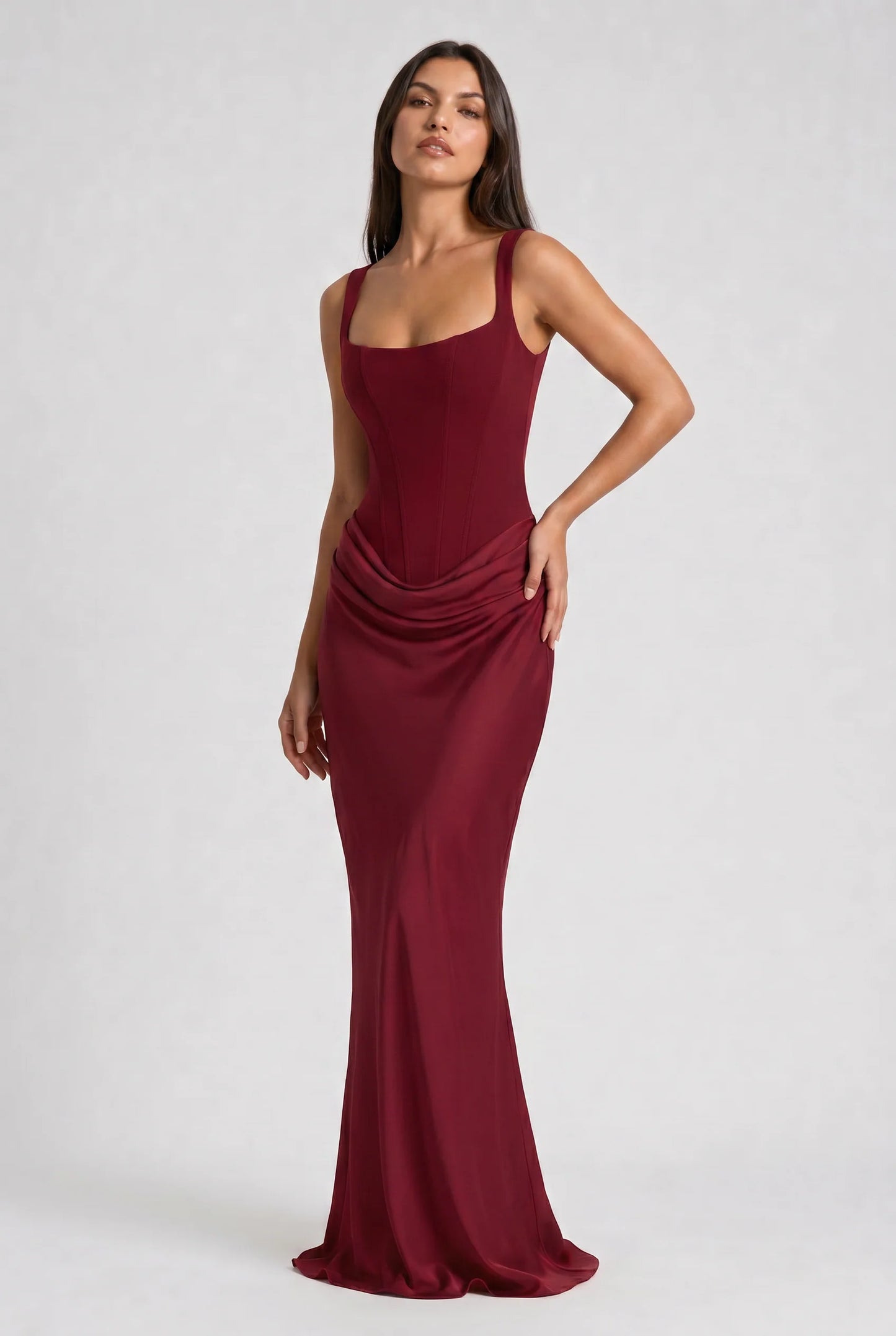 AULANE - Robe Longue Camélia