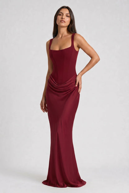 AULANE - Robe Longue Camélia