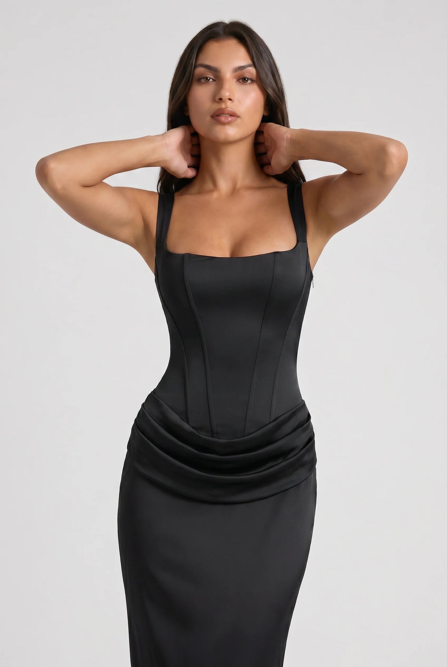 AULANE - Robe Longue Camélia