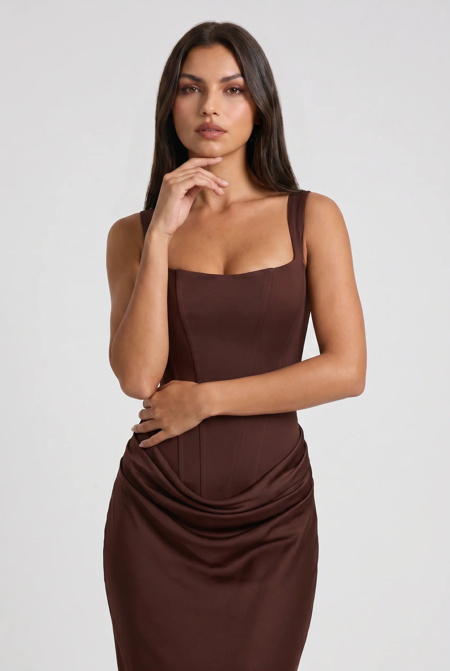 AULANE - Robe Longue Camélia