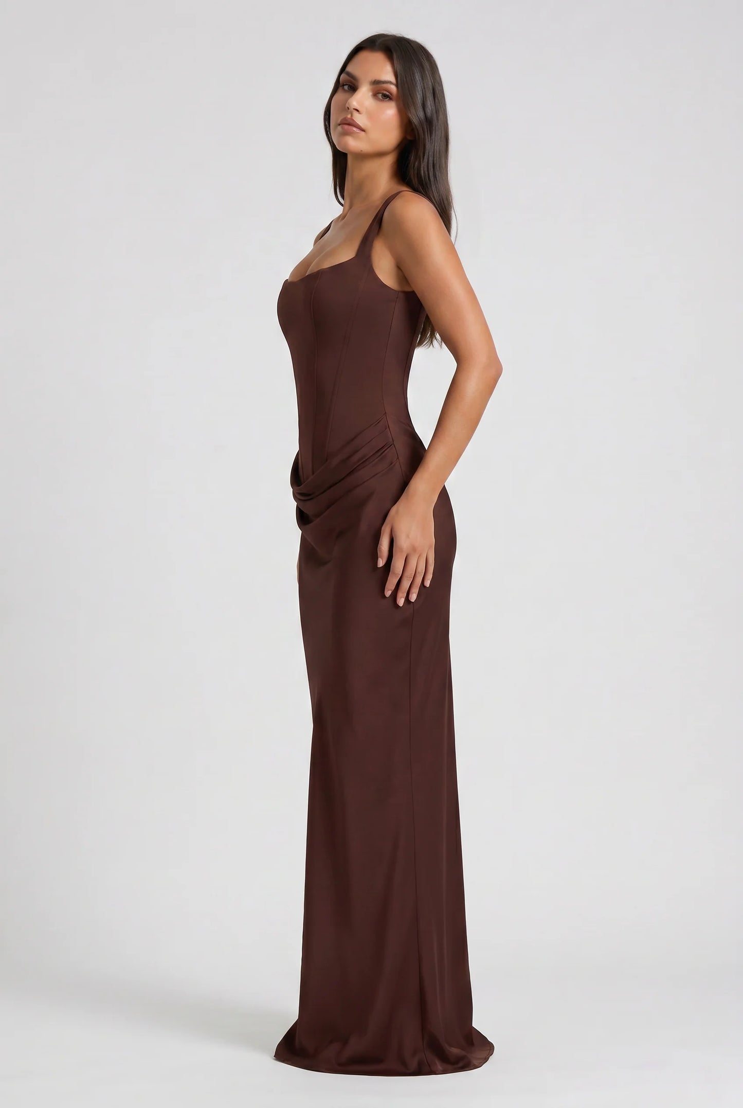 AULANE - Robe Longue Camélia