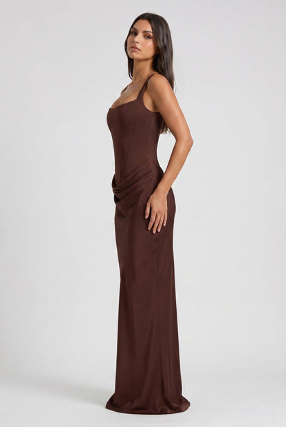 AULANE - Robe Longue Camélia