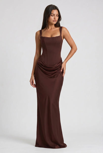 AULANE - Robe Longue Camélia