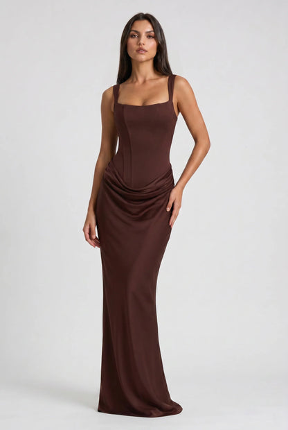 AULANE - Robe Longue Camélia